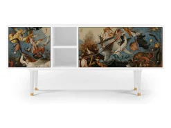 Discount Mueble de TV - 150х69х41 cm - T5 - The Fall, Branco Bege