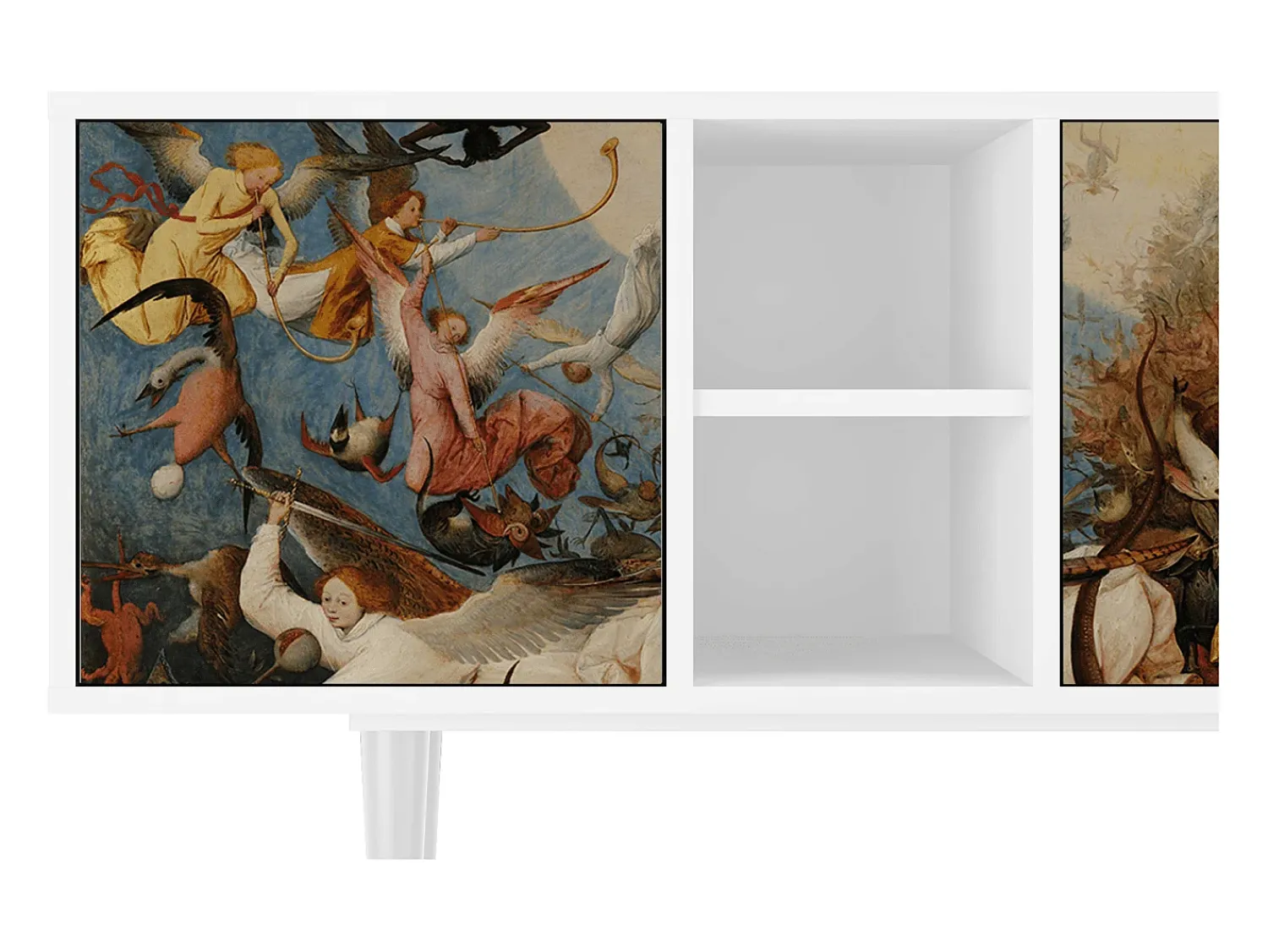 Discount Mueble de TV - 150х69х41 cm - T5 - The Fall, Branco Bege