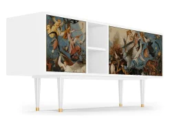 Discount Mueble de TV - 150х69х41 cm - T5 - The Fall, Branco Bege