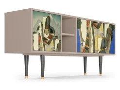 Online Mueble de TV - 150х69х41 cm - T5 - The Cubist Paintings , Latte Bege