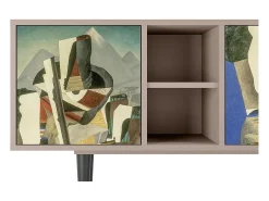 Online Mueble de TV - 150х69х41 cm - T5 - The Cubist Paintings , Latte Bege
