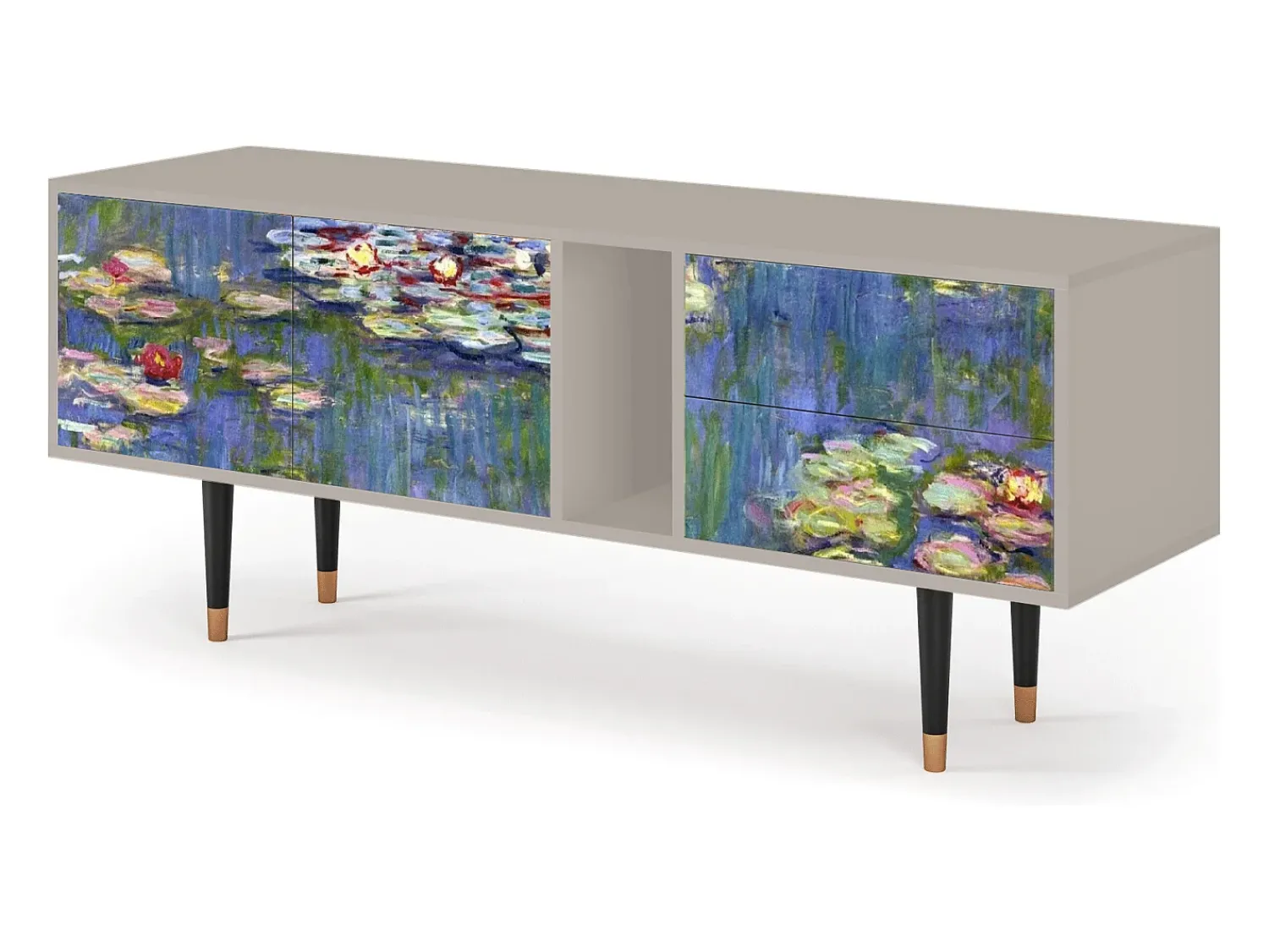 Discount Mueble de TV - 170х69х48 cm - T1 - The water lily pond , Areia Bege