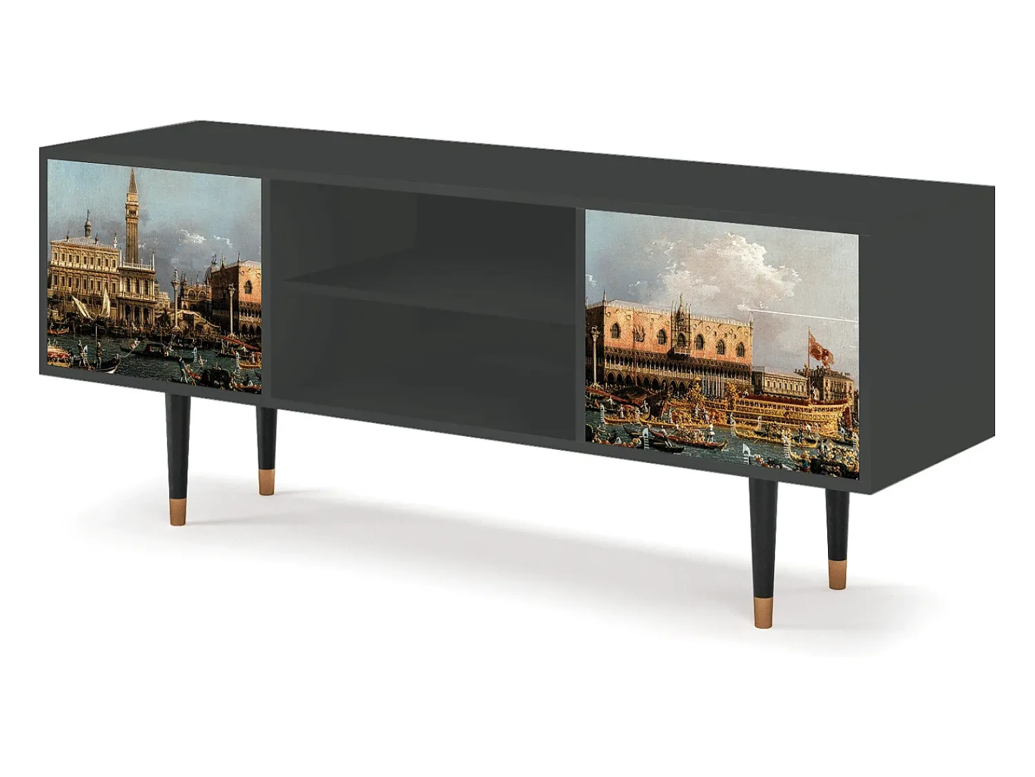 Mueble de TV - 170х69х48 cm - T2 - The Bucintoro, Antracite^ Móvel De Tv