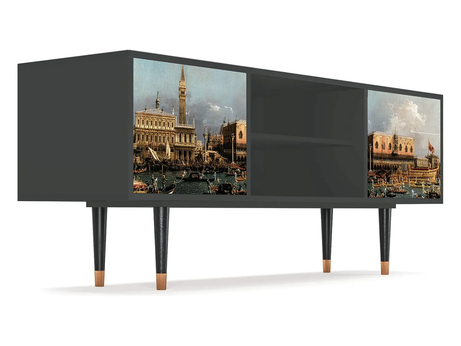 Mueble de TV - 170х69х48 cm - T2 - The Bucintoro, Antracite^ Móvel De Tv