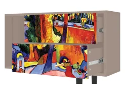 Móvel De Tv* Mueble de TV - 170х69х48 cm - T1 - The Turning Road, Latte Bege