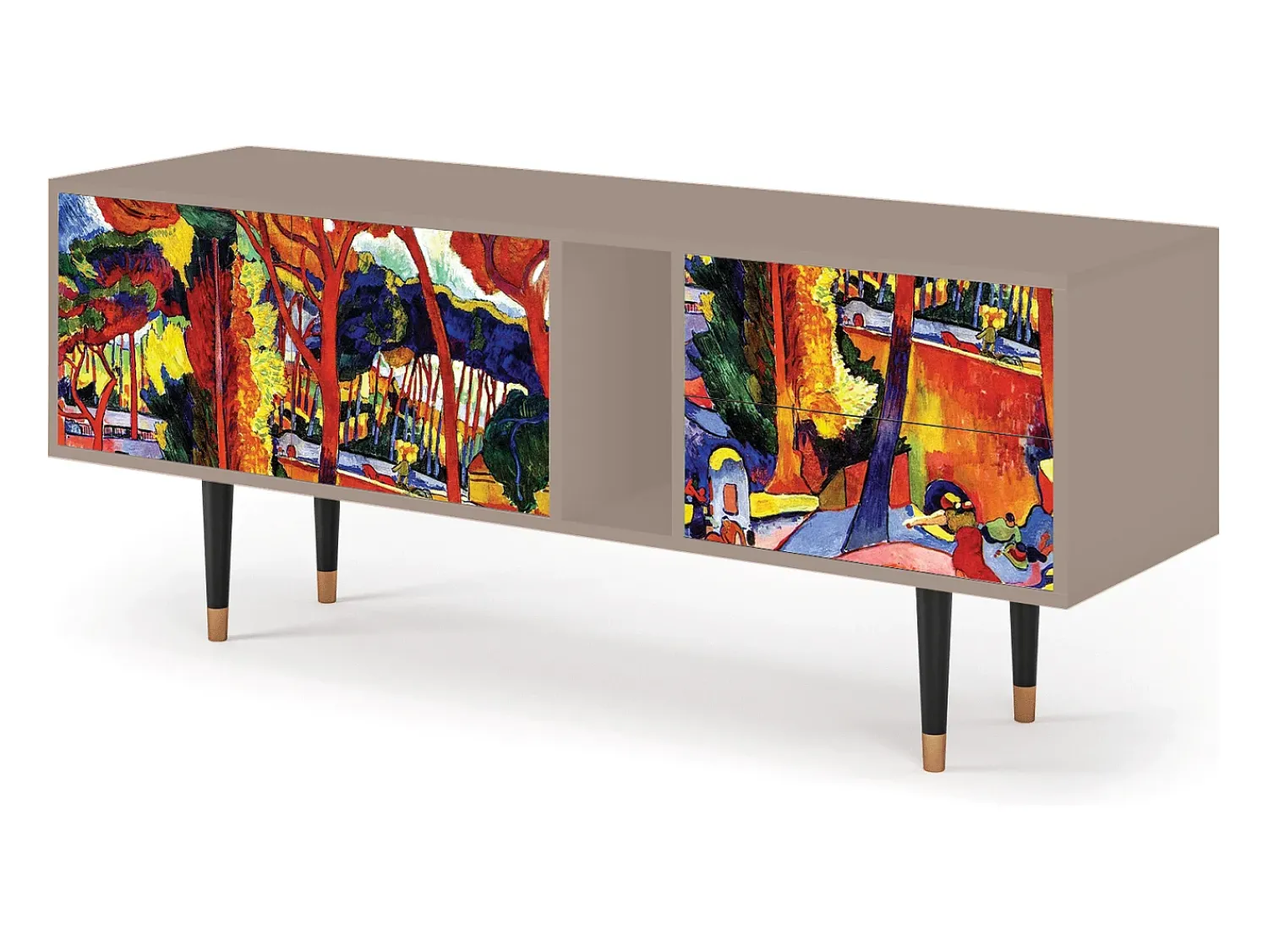 Móvel De Tv* Mueble de TV - 170х69х48 cm - T1 - The Turning Road, Latte Bege