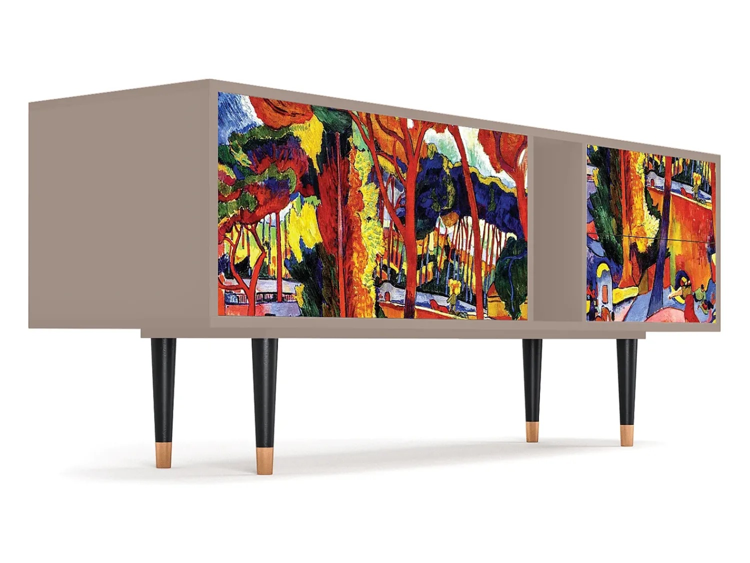 Móvel De Tv* Mueble de TV - 170х69х48 cm - T1 - The Turning Road, Latte Bege