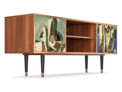 Hot Mueble de TV - 170х69х48 cm - T2 - The Cubist Paintings , Nogueira Castanho