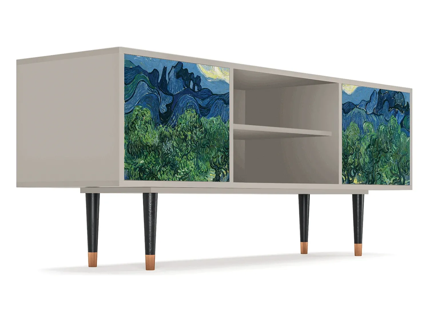 New Mueble de TV - 170х69х48 cm - T2 - The Oil Trees, Areia Bege