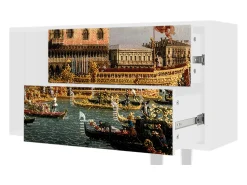 New Mueble de TV - 170х69х48 cm - T1 - The Bucintoro, Branco Bege