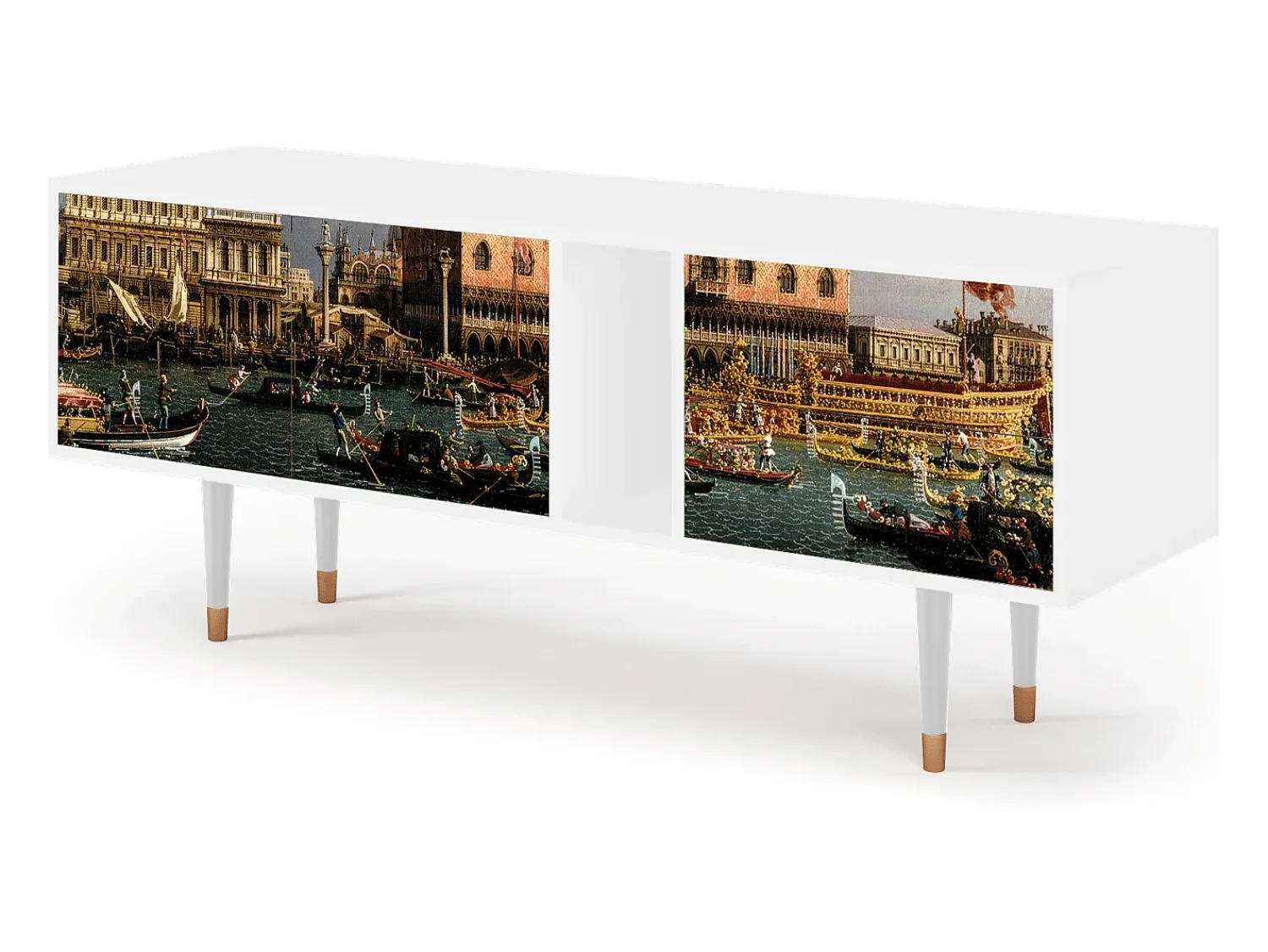 New Mueble de TV - 170х69х48 cm - T1 - The Bucintoro, Branco Bege