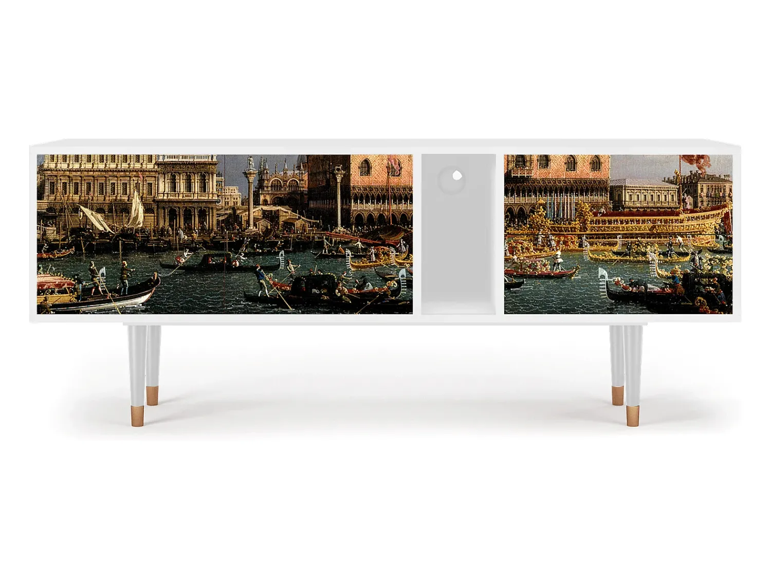New Mueble de TV - 170х69х48 cm - T1 - The Bucintoro, Branco Bege