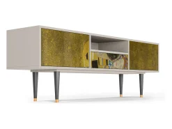 Best Mueble de TV - 170х59х41 cm - T6 - The Kiss by Klimt , Areia Bege