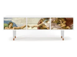 Sale Mueble de TV - 170х59х48 cm - T4 - The Creation of Adam, Branco Bege