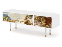 Sale Mueble de TV - 170х59х48 cm - T4 - The Creation of Adam, Branco Bege