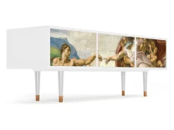 Sale Mueble de TV - 170х59х48 cm - T4 - The Creation of Adam, Branco Bege