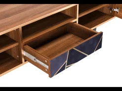 Discount Mueble de TV - 170х59х41 cm - T6 - The Amethyst, Nogueira Castanho