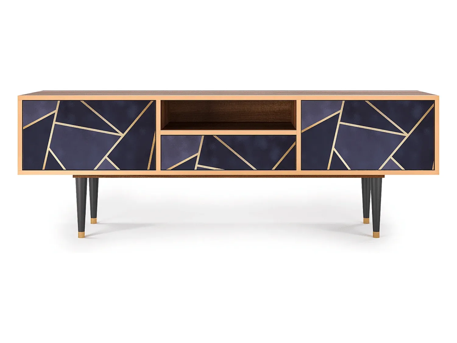 Discount Mueble de TV - 170х59х41 cm - T6 - The Amethyst, Nogueira Castanho
