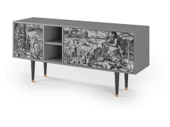 New Mueble de TV - 150х69х41 cm - T5 - The Temptation, Cinza Cinzento