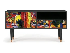 Online Mueble de TV - 115х59х48 cm - T3 - The Turning Road, Antracite Cinza antracite