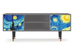 Best Mueble de TV - 170х69х48 cm - T2 - The Starry Night , Cinza Cinzento