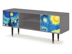 Best Mueble de TV - 170х69х48 cm - T2 - The Starry Night , Cinza Cinzento
