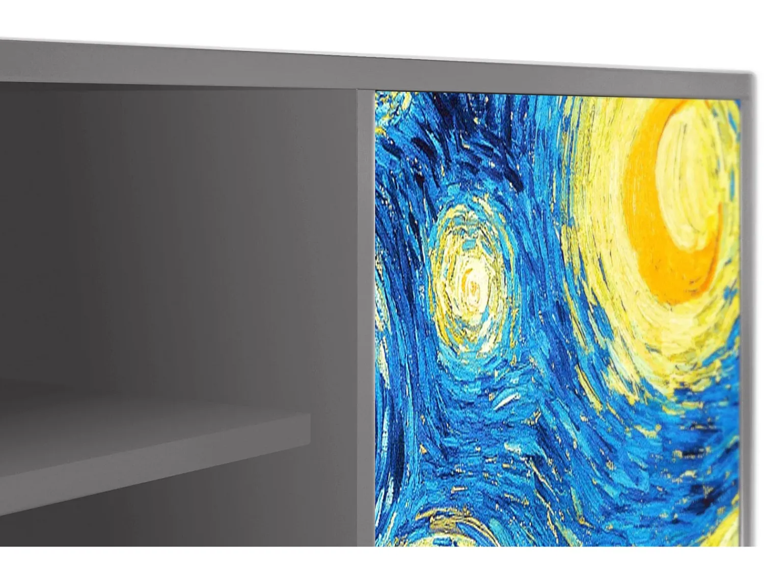 Best Mueble de TV - 170х69х48 cm - T2 - The Starry Night , Cinza Cinzento