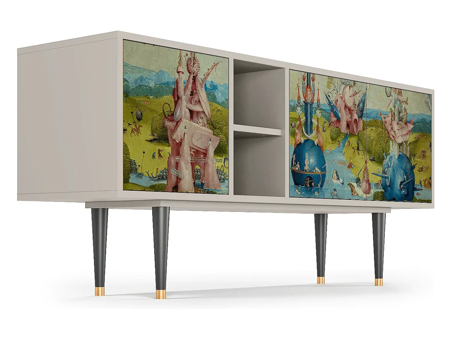 Móvel De Tv| Mueble de TV - 150х69х41 cm - T5 - The Garden 2 by Bosch, Areia Bege