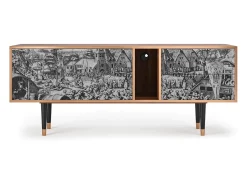 Móvel De Tv| Mueble de TV - 170х69х48 cm - T1 - The Festival of Saint, Nogueira Castanho