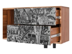 Móvel De Tv| Mueble de TV - 170х69х48 cm - T1 - The Festival of Saint, Nogueira Castanho
