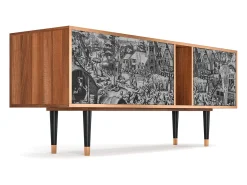 Móvel De Tv| Mueble de TV - 170х69х48 cm - T1 - The Festival of Saint, Nogueira Castanho