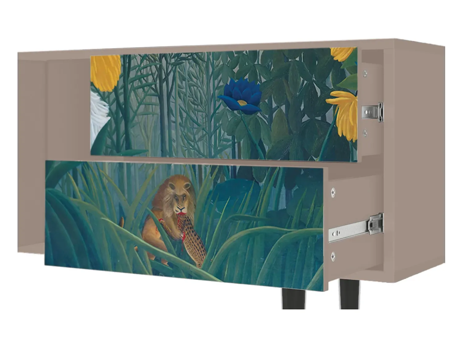 Móvel De Tv| Mueble de TV - 170х69х48 cm - T1 - The Repast of the Lion, Latte Bege