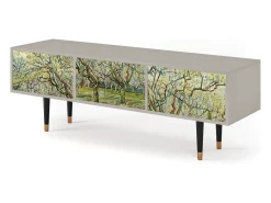 Móvel De Tv* Mueble de TV - 170х59х48 cm - T4 - The Branco Orchard, Areia Bege