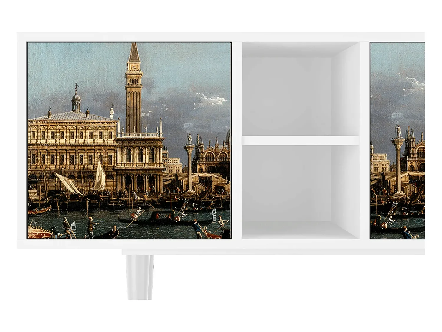 Online Mueble de TV - 150х69х41 cm - T5 - The Bucintoro, Branco Bege