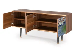 Móvel De Tv* Mueble de TV - 150х69х41 cm - T5 - The water lily pond , Nogueira Castanho