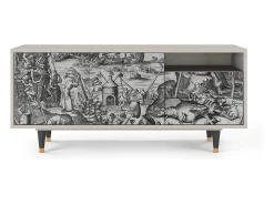 Móvel De Tv| Mueble de TV - 125х56х41 cm - T7 - The Temptation, Areia Bege