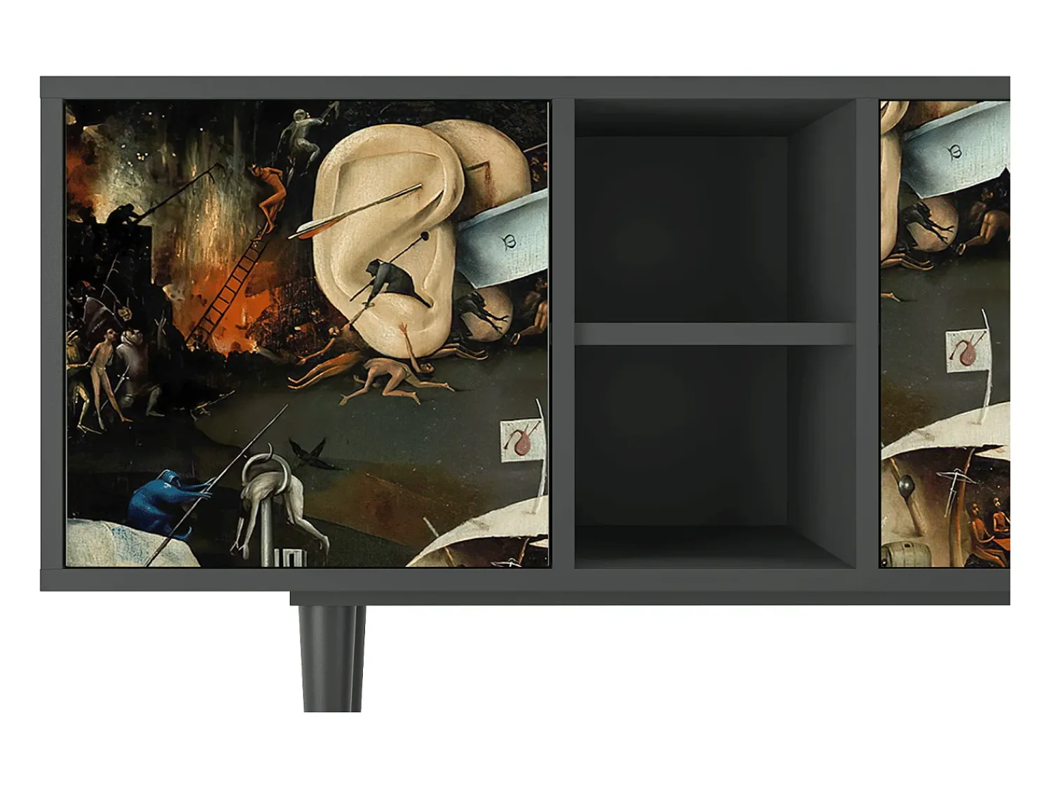 Mueble de TV - 150х69х41 cm - T5 - The Garden 2, Antracite^ Móvel De Tv