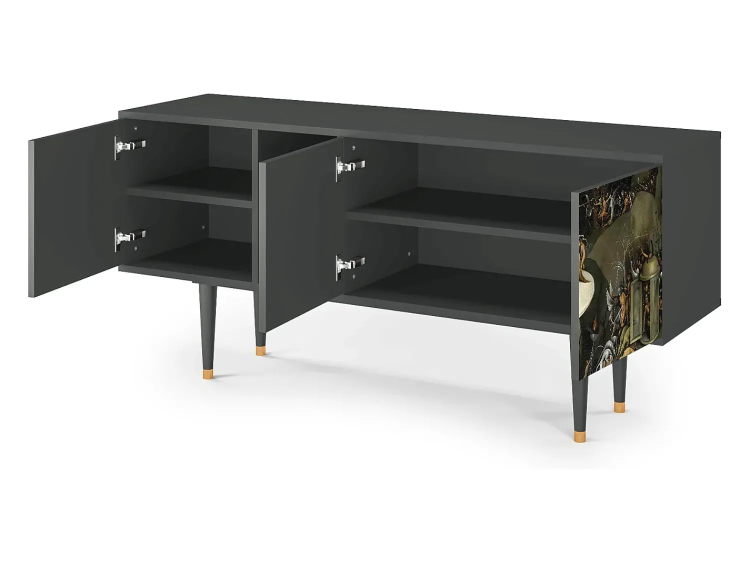 Mueble de TV - 150х69х41 cm - T5 - The Garden 2, Antracite^ Móvel De Tv