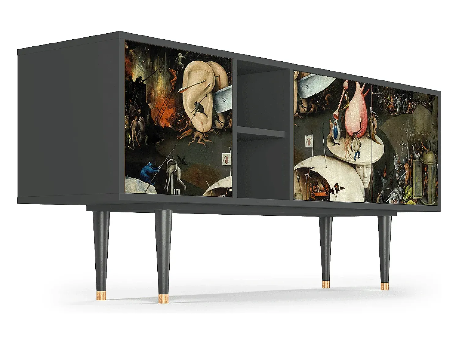Mueble de TV - 150х69х41 cm - T5 - The Garden 2, Antracite^ Móvel De Tv