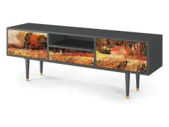Móvel De Tv| Mueble de TV - 170х59х41 cm - T6 - The Banks, Antracite Cinza antracite
