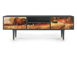 Móvel De Tv| Mueble de TV - 170х59х41 cm - T6 - The Banks, Antracite Cinza antracite