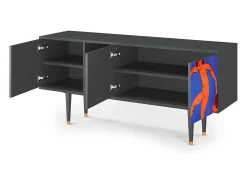 Móvel De Tv| Mueble de TV - 150х69х41 cm - T5 - The Dance by Matisse , Antracite Cinza antracite