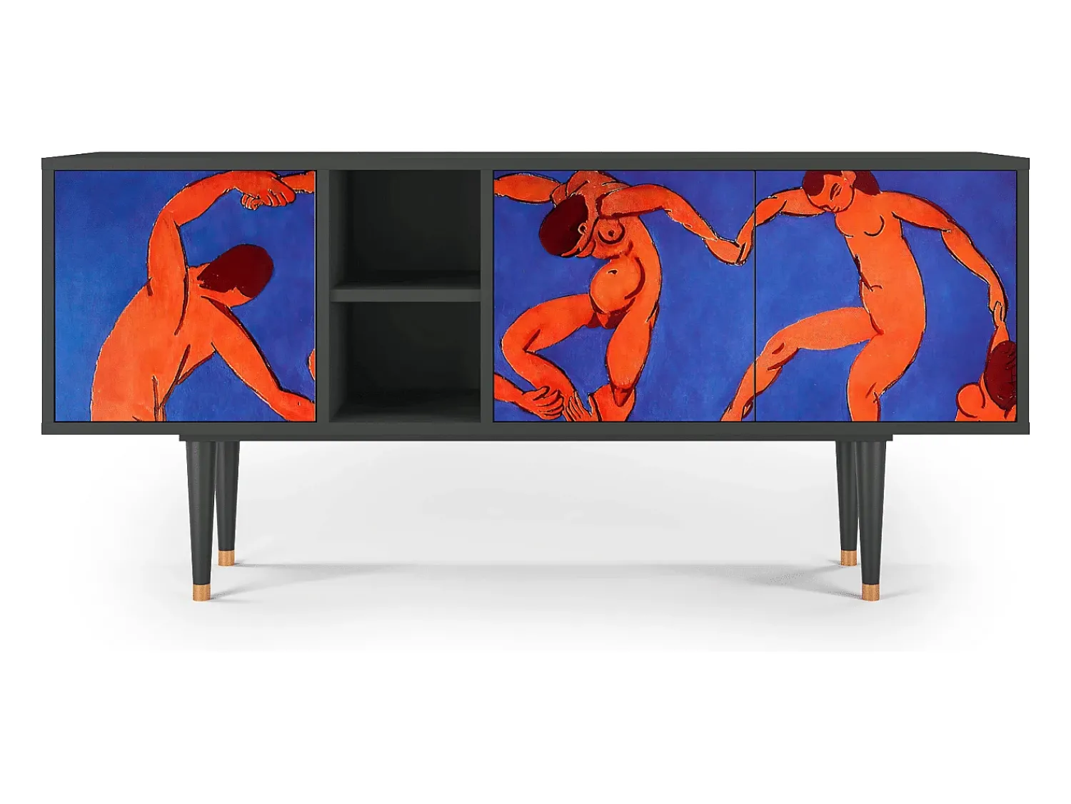 Móvel De Tv| Mueble de TV - 150х69х41 cm - T5 - The Dance by Matisse , Antracite Cinza antracite