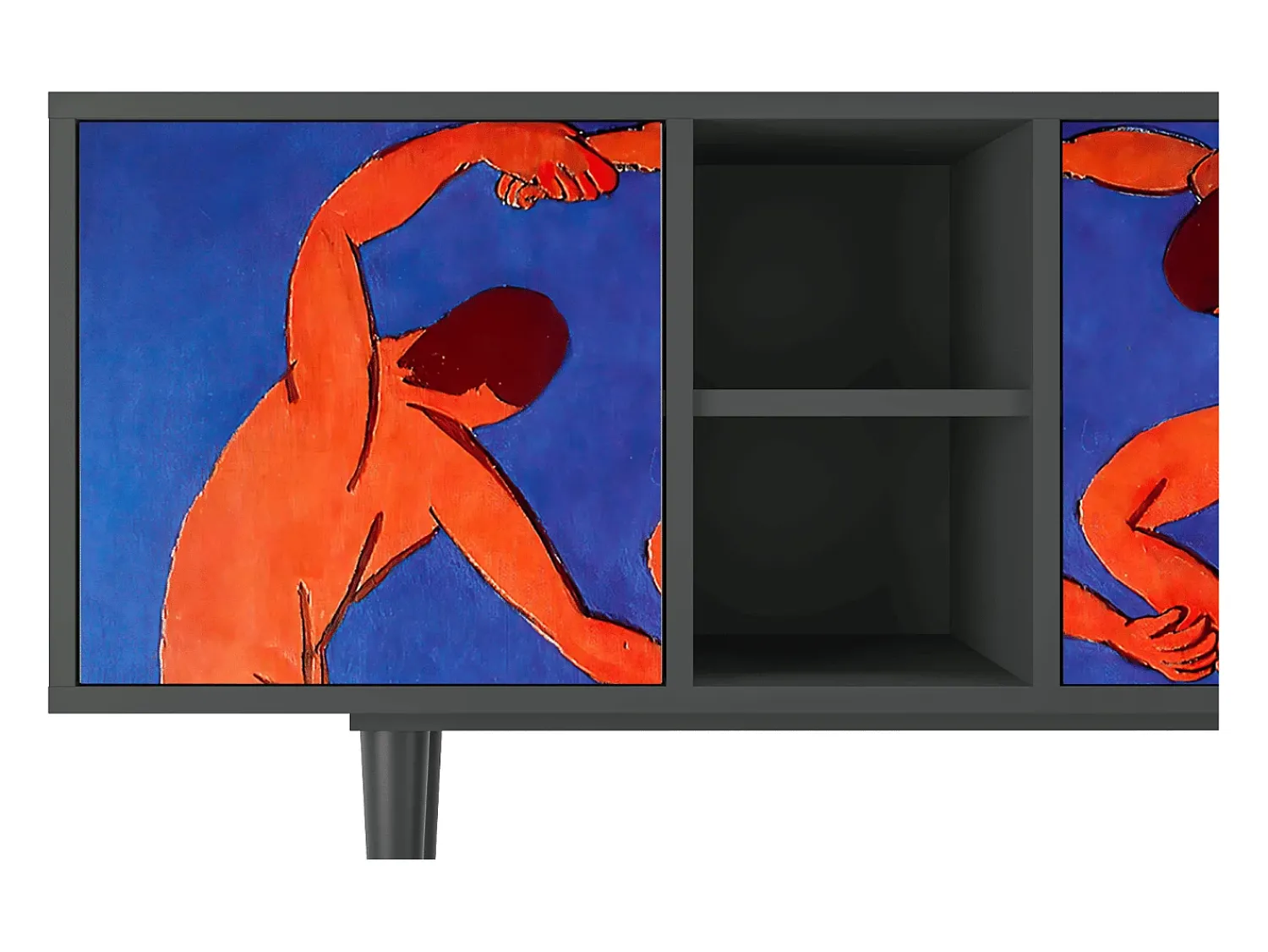 Móvel De Tv| Mueble de TV - 150х69х41 cm - T5 - The Dance by Matisse , Antracite Cinza antracite