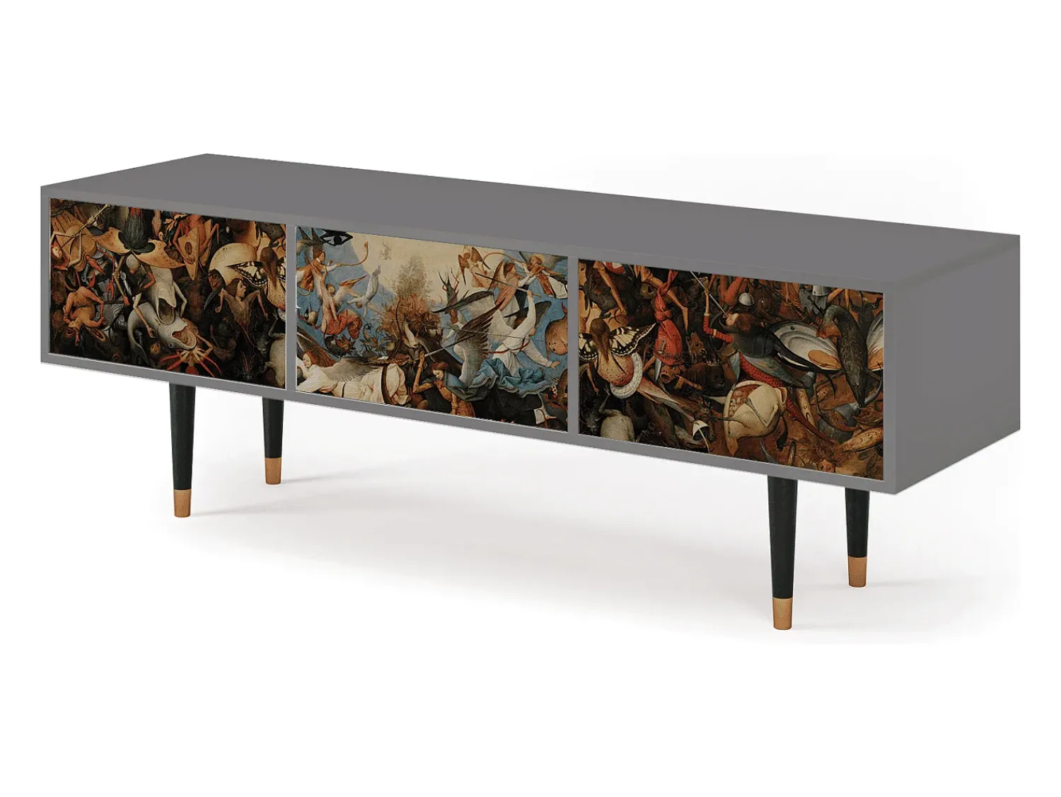 Mueble de TV - 170х59х48 cm - T4 - The Fall, Cinza^ Móvel De Tv