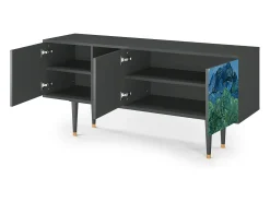 Hot Mueble de TV - 150х69х41 cm - T5 - The Oil Trees, Antracite Cinza antracite