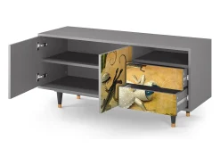 Mueble de TV - 125х56х41 cm - T7 - The Garden by Bosch, Cinza^ Móvel De Tv
