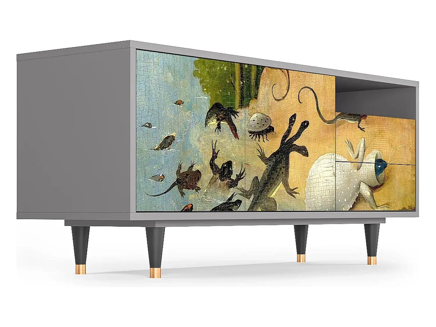 Mueble de TV - 125х56х41 cm - T7 - The Garden by Bosch, Cinza^ Móvel De Tv