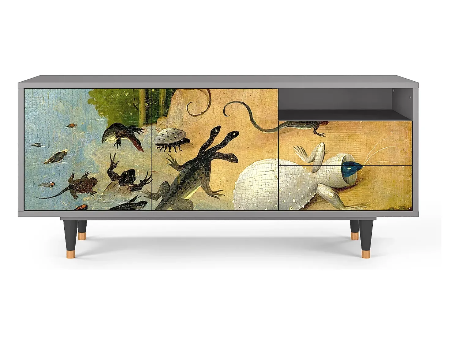 Mueble de TV - 125х56х41 cm - T7 - The Garden by Bosch, Cinza^ Móvel De Tv