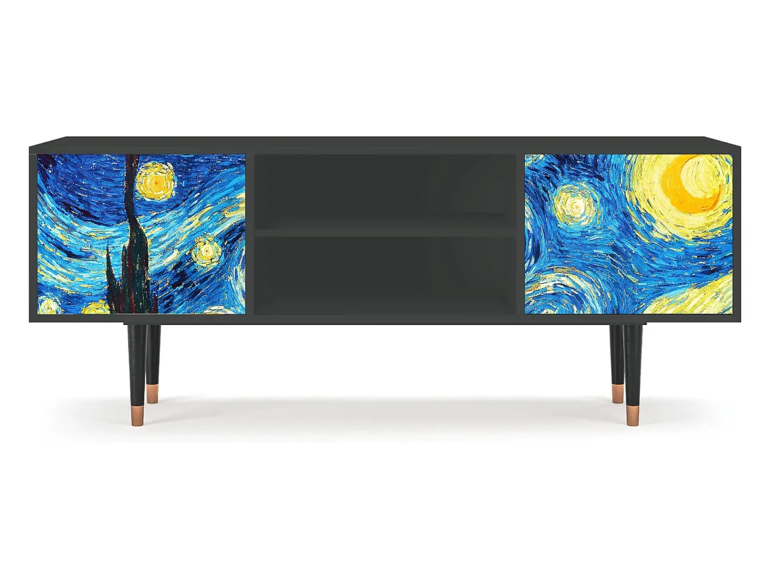 Mueble de TV - 170х69х48 cm - T2 - The Starry Night , Antracite^ Móvel De Tv